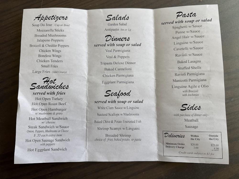 Bosco's Family Restaurant Menu image 1