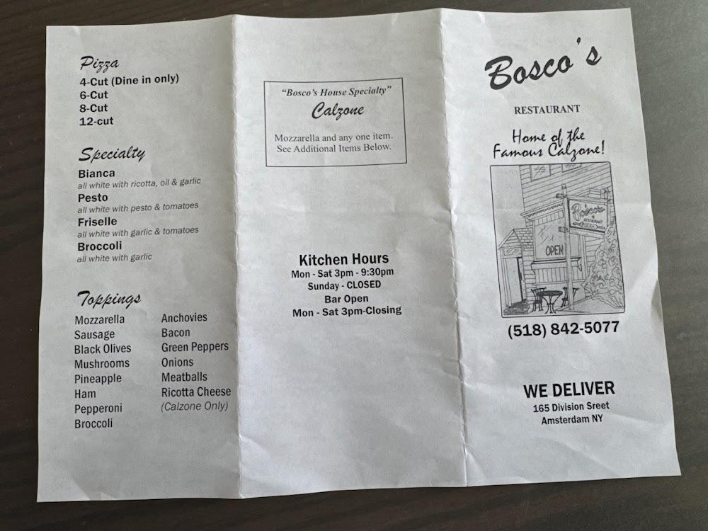 Bosco's Family Restaurant Menu image 3